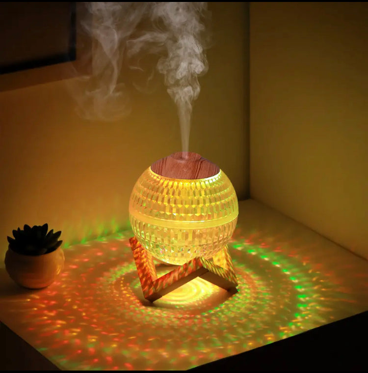 Crystal Ball Air Humidifier, USB Portable Fragrance Diffuser with Colorful LED Light, Mini Planet Ultrasonic Air Humidifier Crystal Ball Air Humidifier, USB Portable Fragrance Diffuser with Colorful LED Light, Mini Planet Ultrasonic Air Humidifier